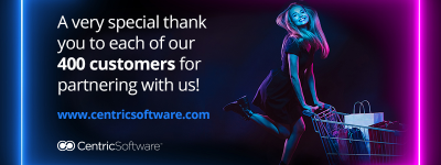 Centric Software® 庆祝与400家客户达成合作伙伴关系